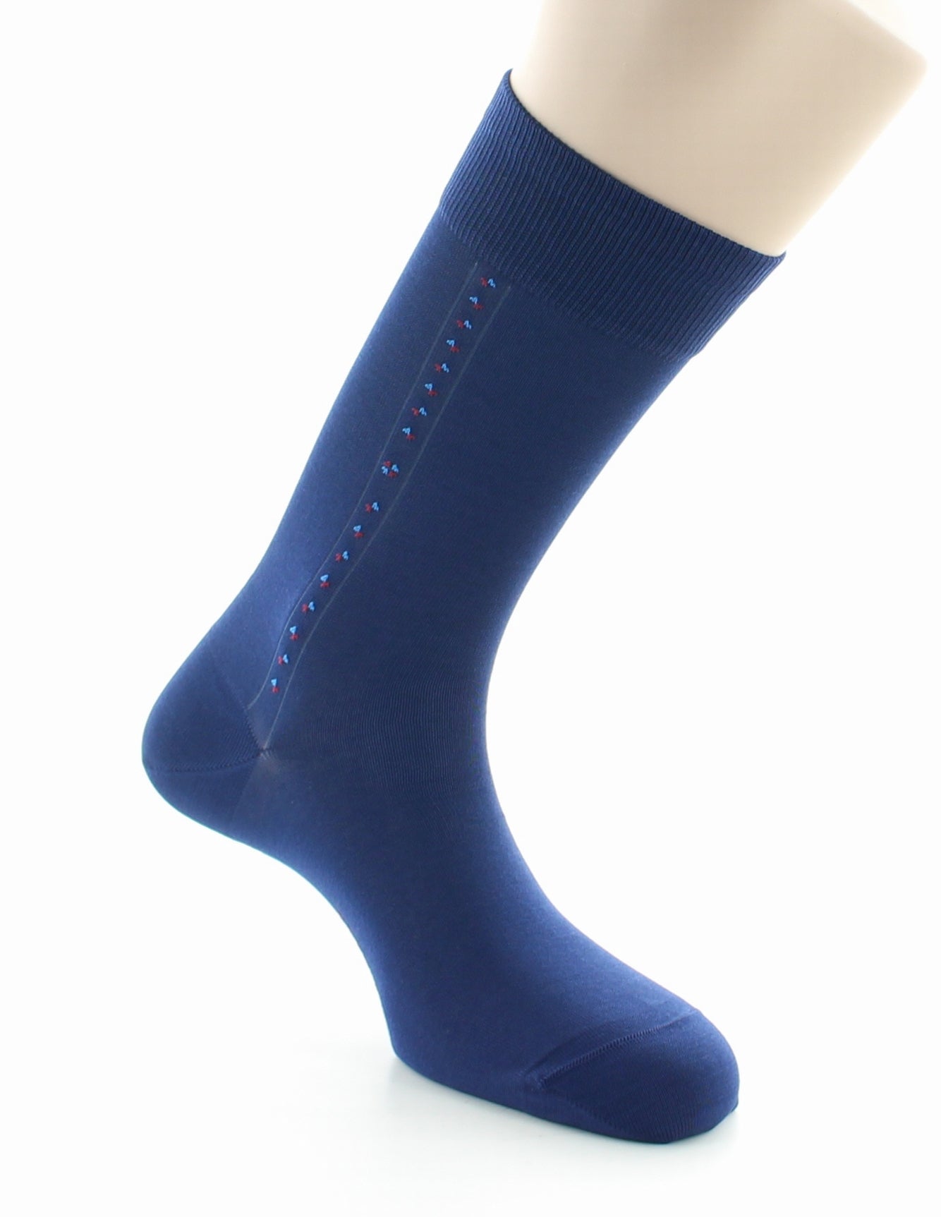 Chaussettes Baguette - coton fil d'Ecosse supérieur MARINE CLAIR