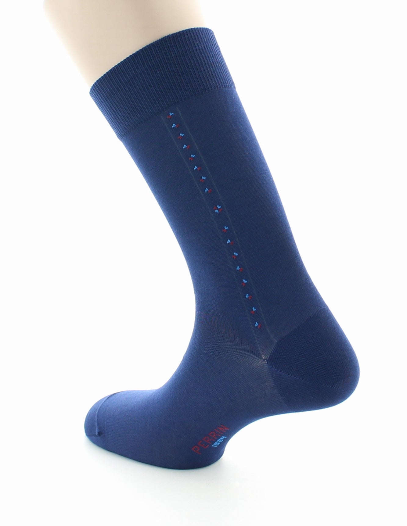 Chaussettes Baguette - coton fil d'Ecosse supérieur MARINE CLAIR