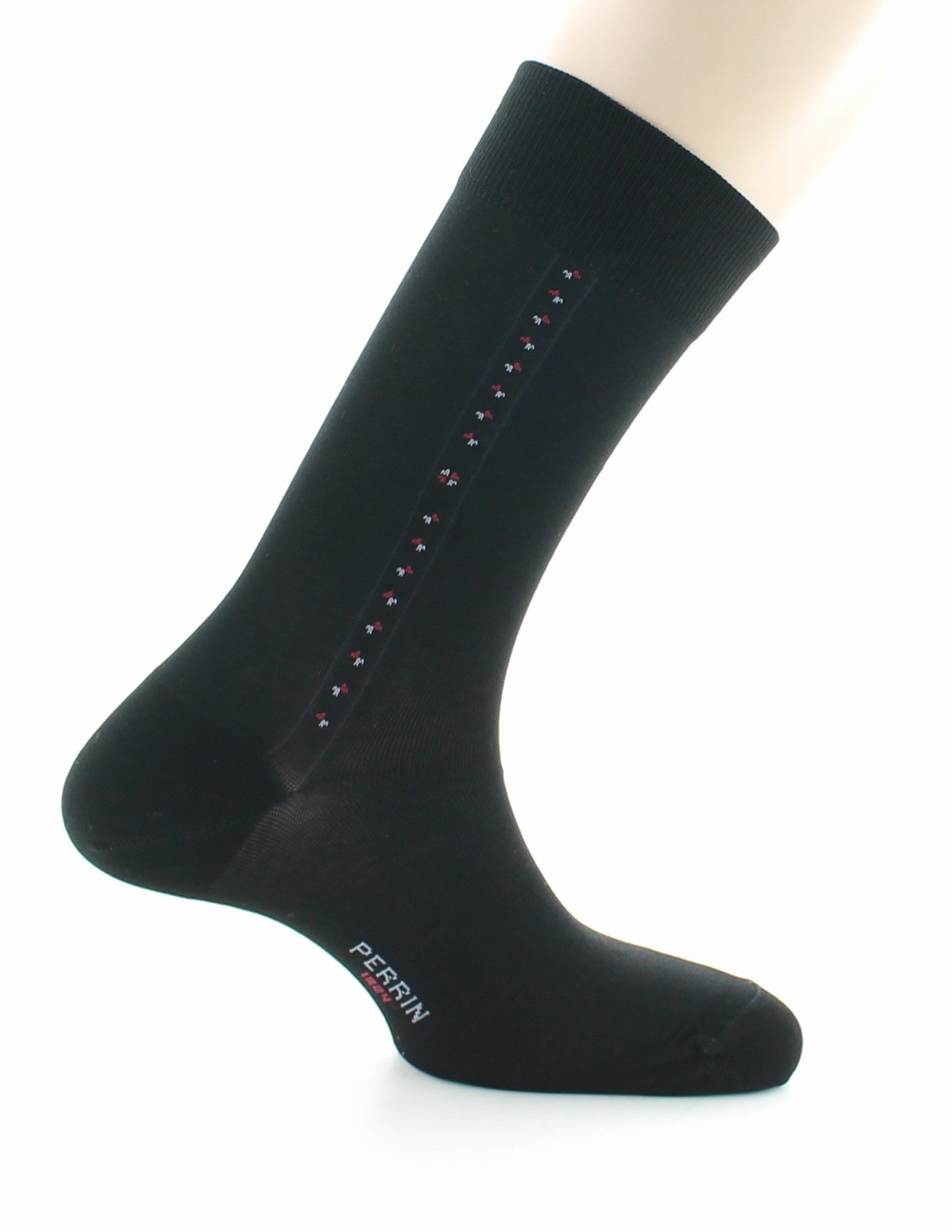 Chaussettes Baguette - coton fil d'Ecosse supérieur NOIR