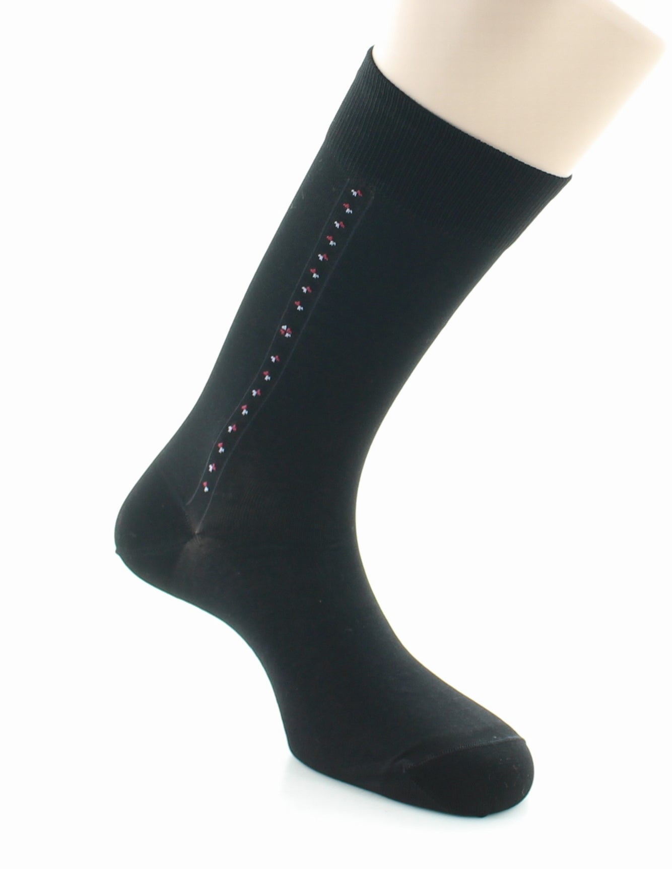 Chaussettes Baguette - coton fil d'Ecosse supérieur NOIR