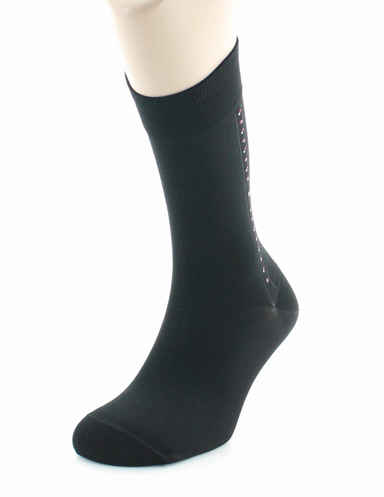 Chaussettes Baguette - coton fil d'Ecosse supérieur NOIR