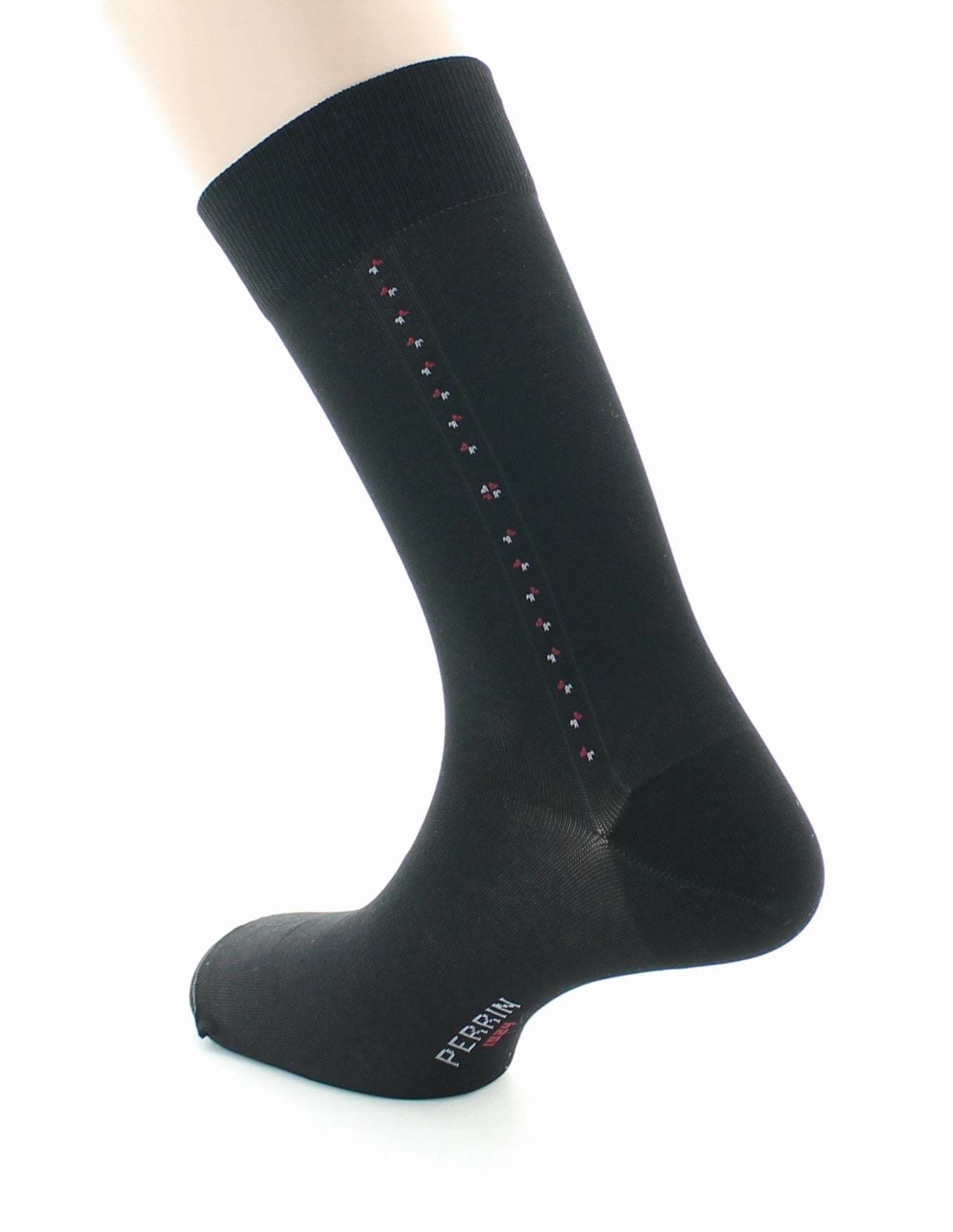 Chaussettes Baguette - coton fil d'Ecosse supérieur NOIR