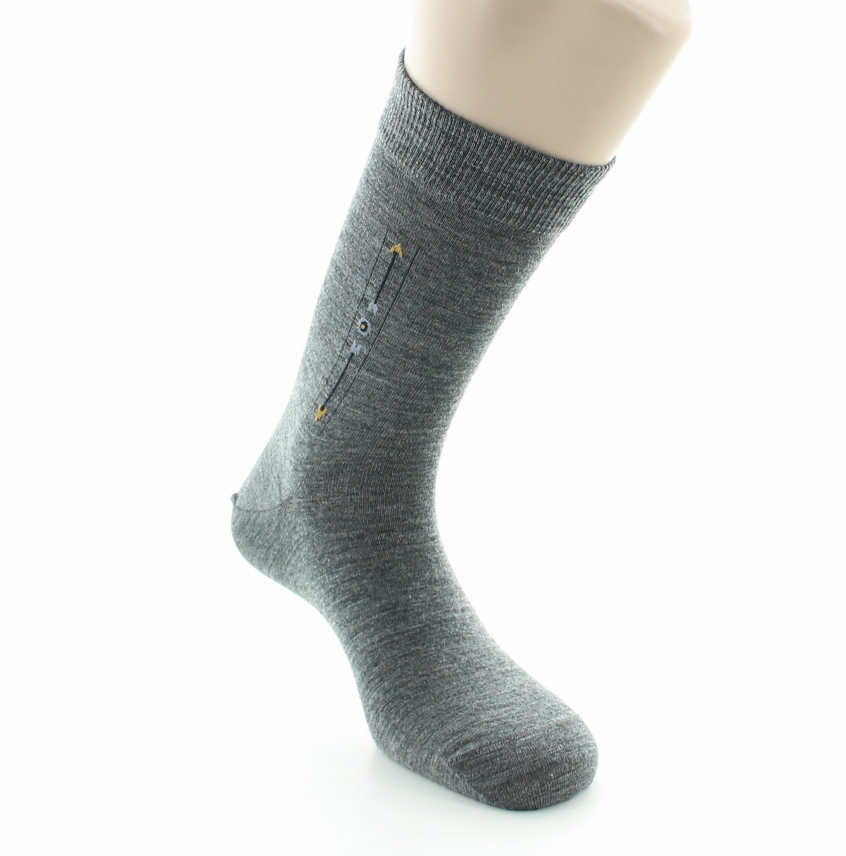 Chaussettes Baguette Flèche GRIS FONCE