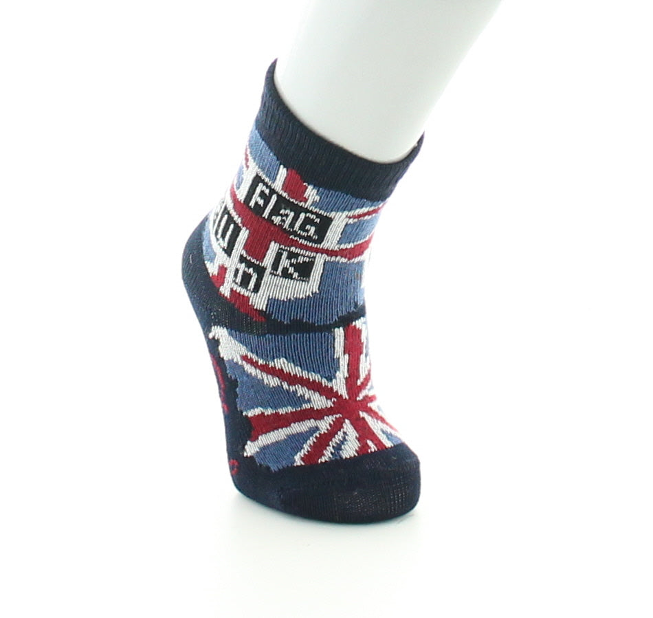 Chaussettes bébé coton Flag Punk BLEU