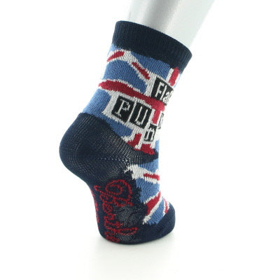 Chaussettes Bébé Flag Punk BLEU MARINE