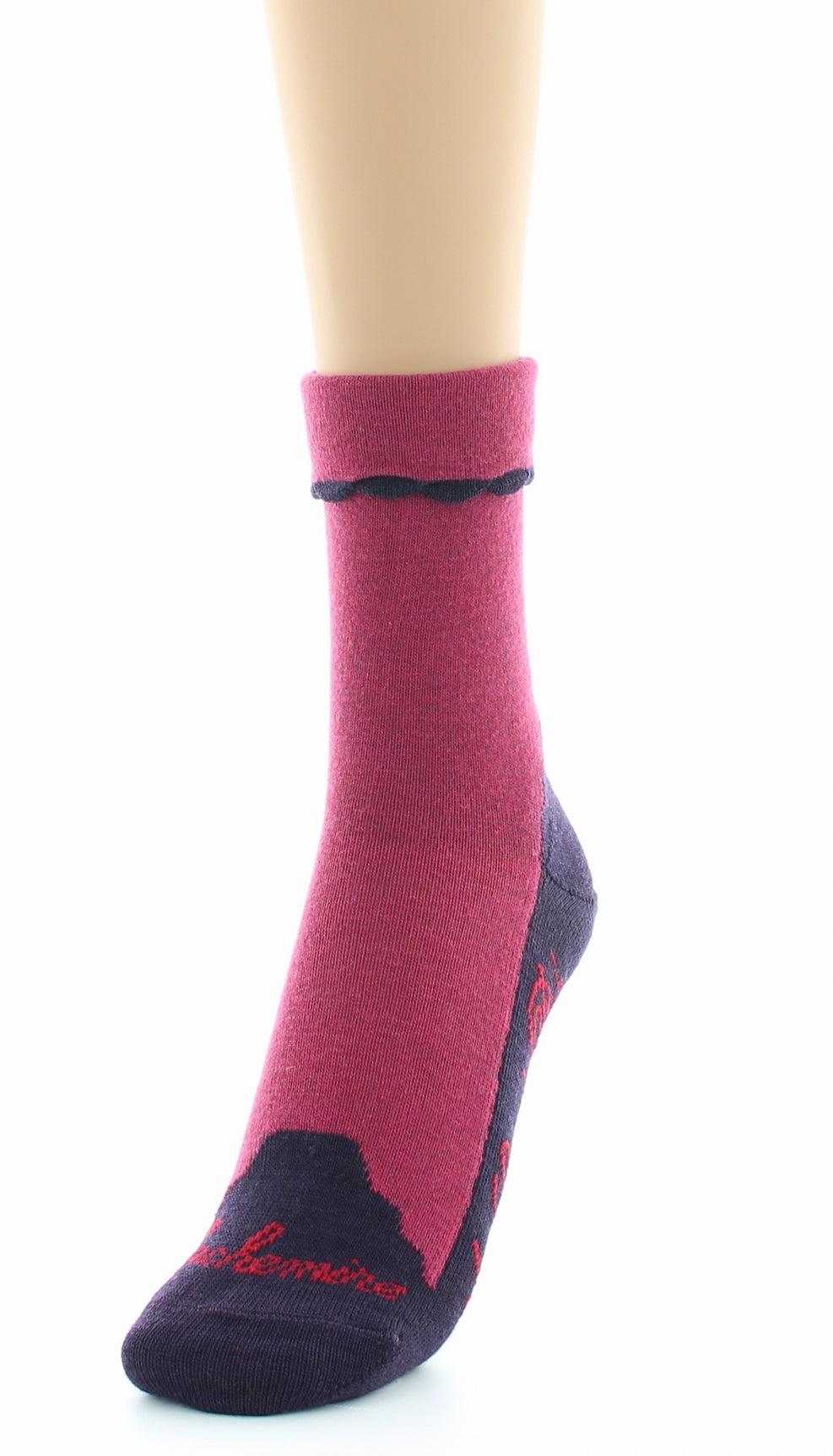 Chaussettes cachemire rose ROSE