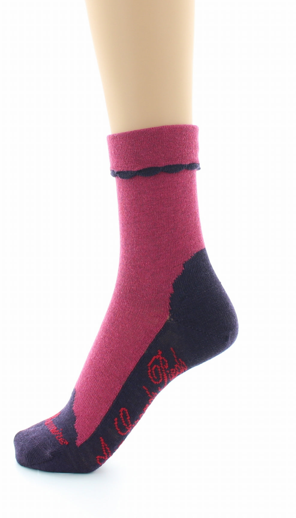 Chaussettes cachemire rose ROSE