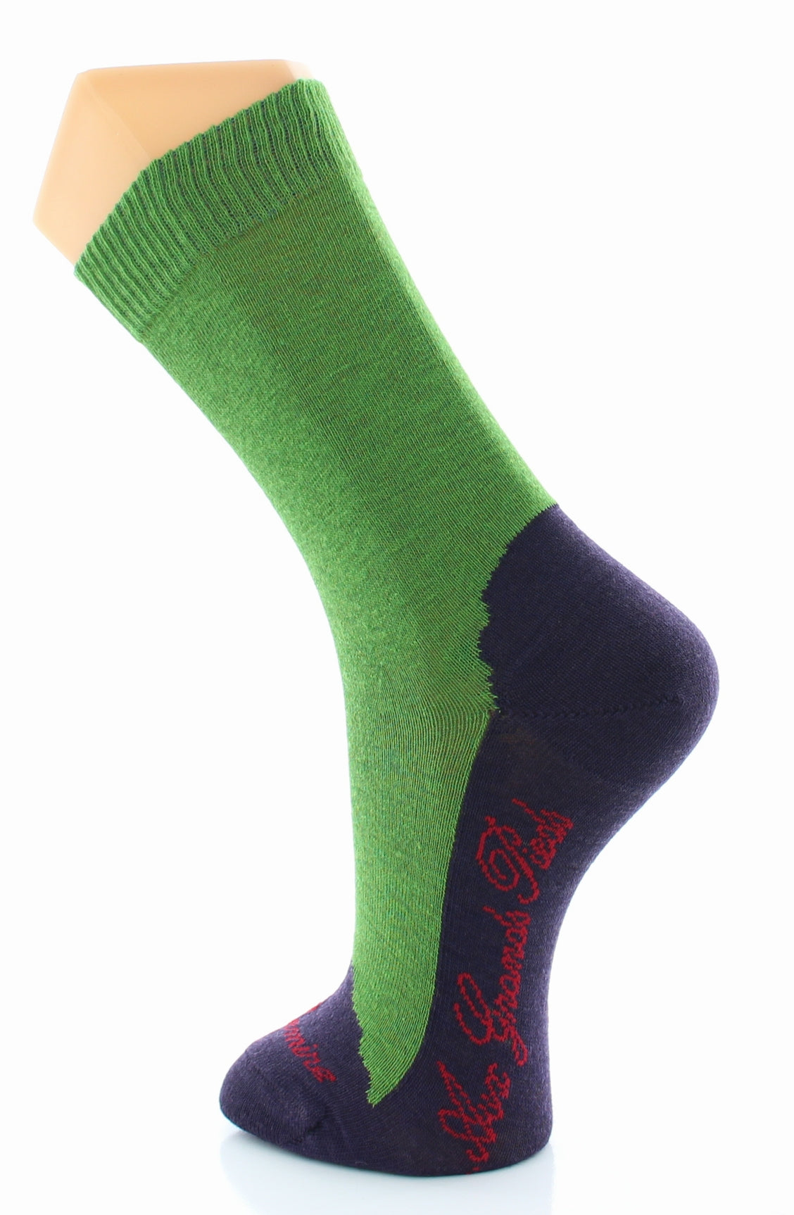 Chaussettes cachemire vert VERT