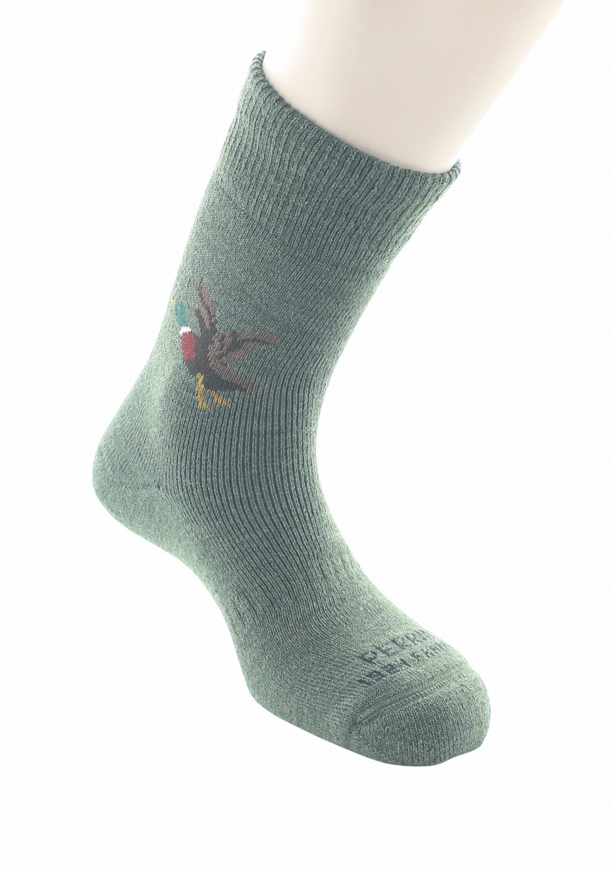 Chaussettes courtes de chasse en laine Canard Kaki - Perrin KAKI/CANARD