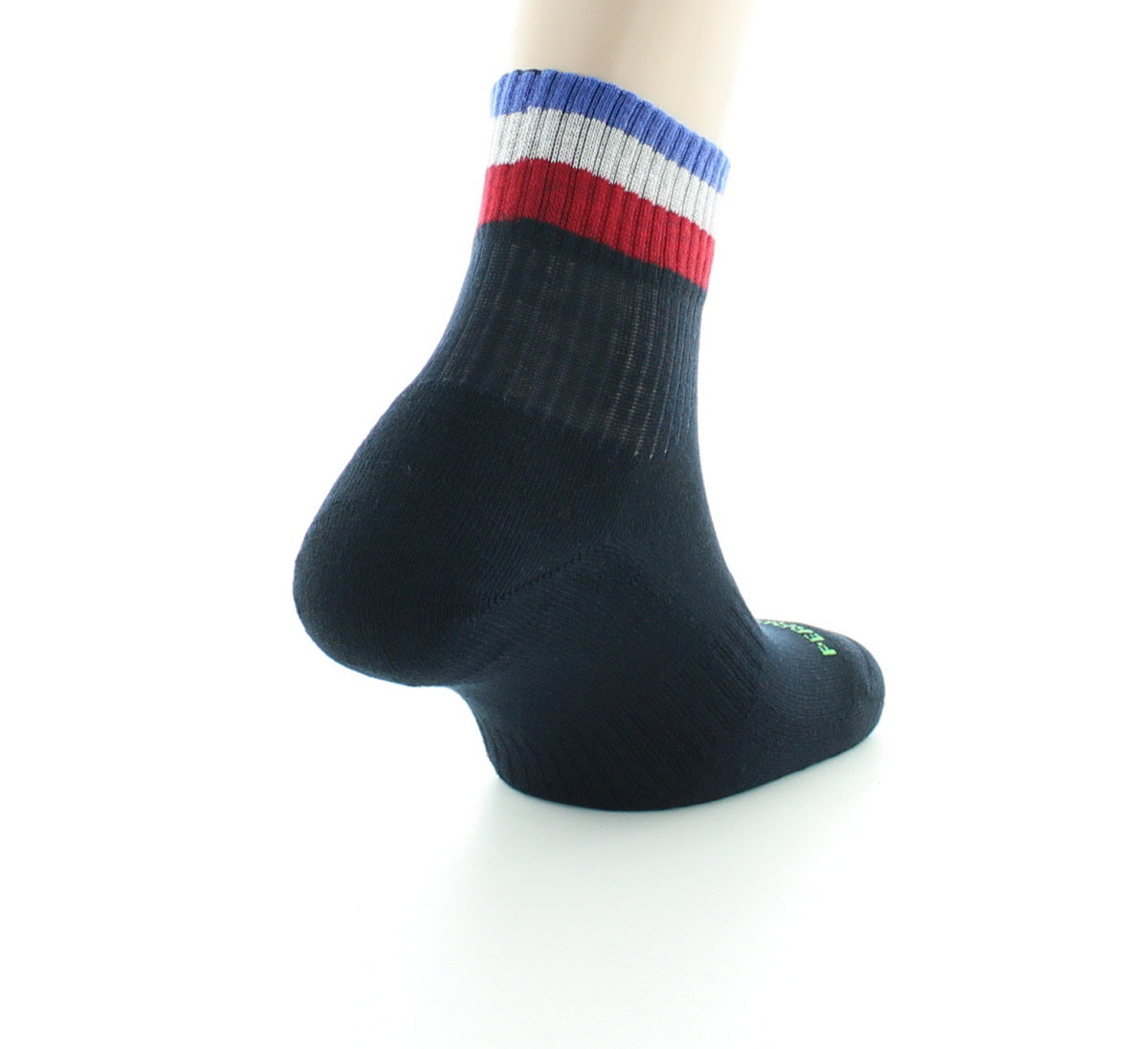 Chaussettes courtes de sport - pur coton bio MARINE