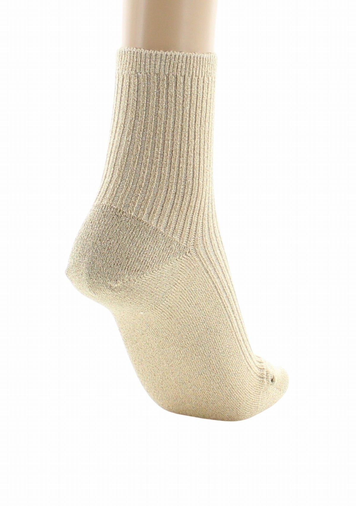 Chaussettes courtes femme en coton Argent - Perrin 1924 SABLE
