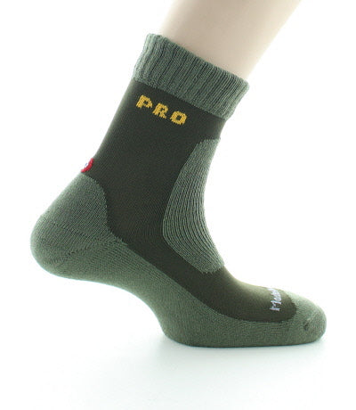 Chaussettes courtes Pro coton longues fibres KAKI