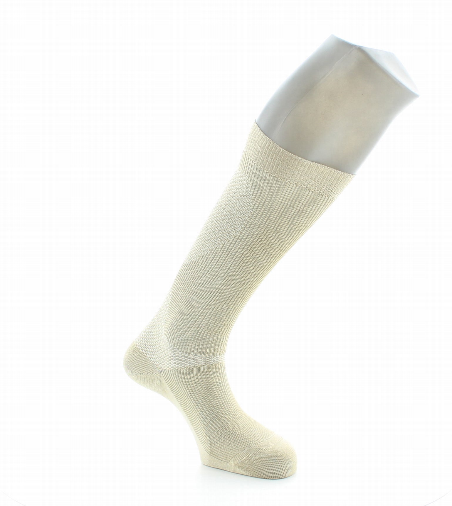 Chaussettes de compression mixte en coton fil d'Écosse BEIGE
