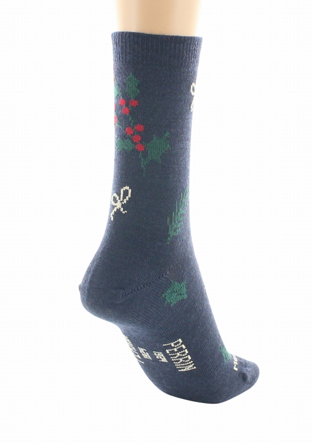 Chaussettes de Noël femme Perrin Marine MARINE