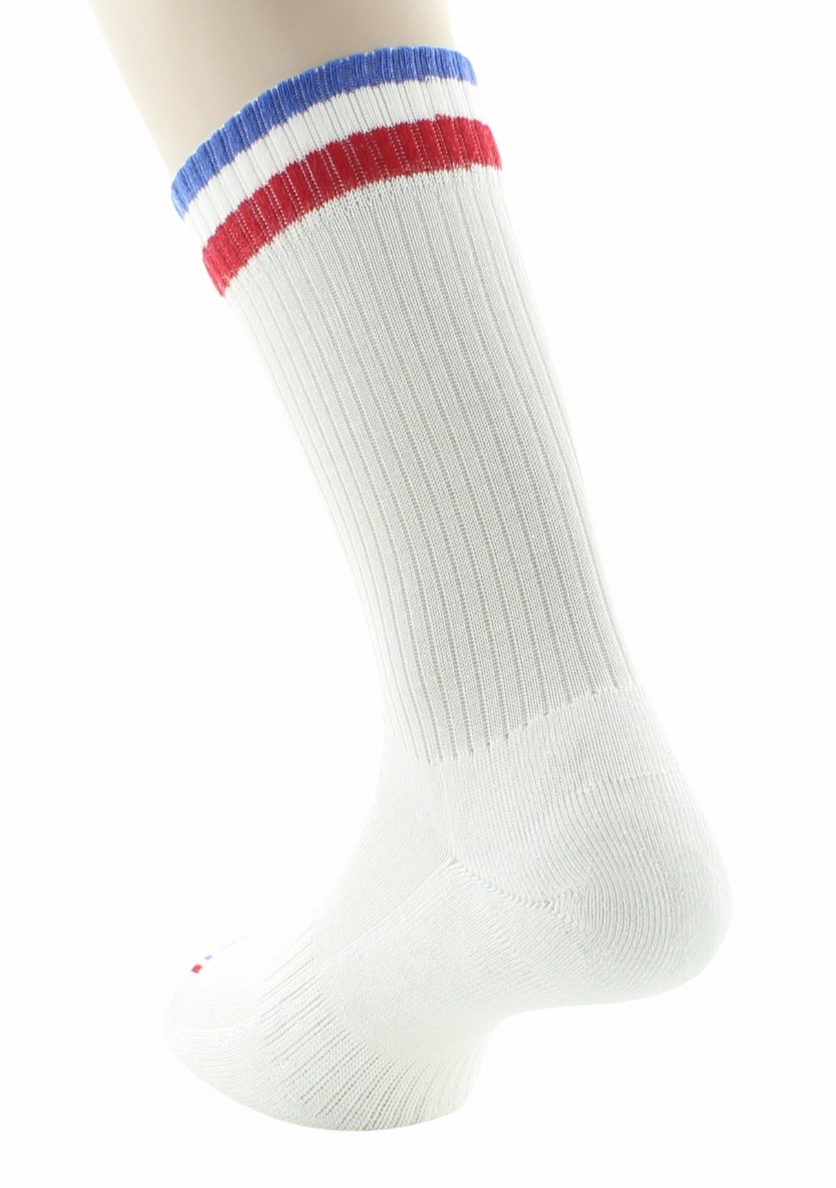 Chaussettes de sport mixtes en pur coton bio BLANC