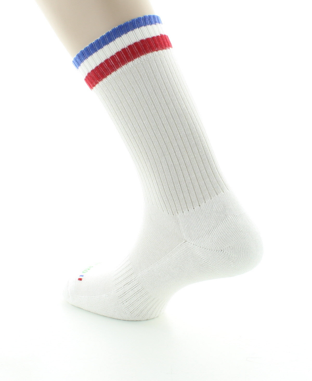 Chaussettes de sport pur coton bio BLANC