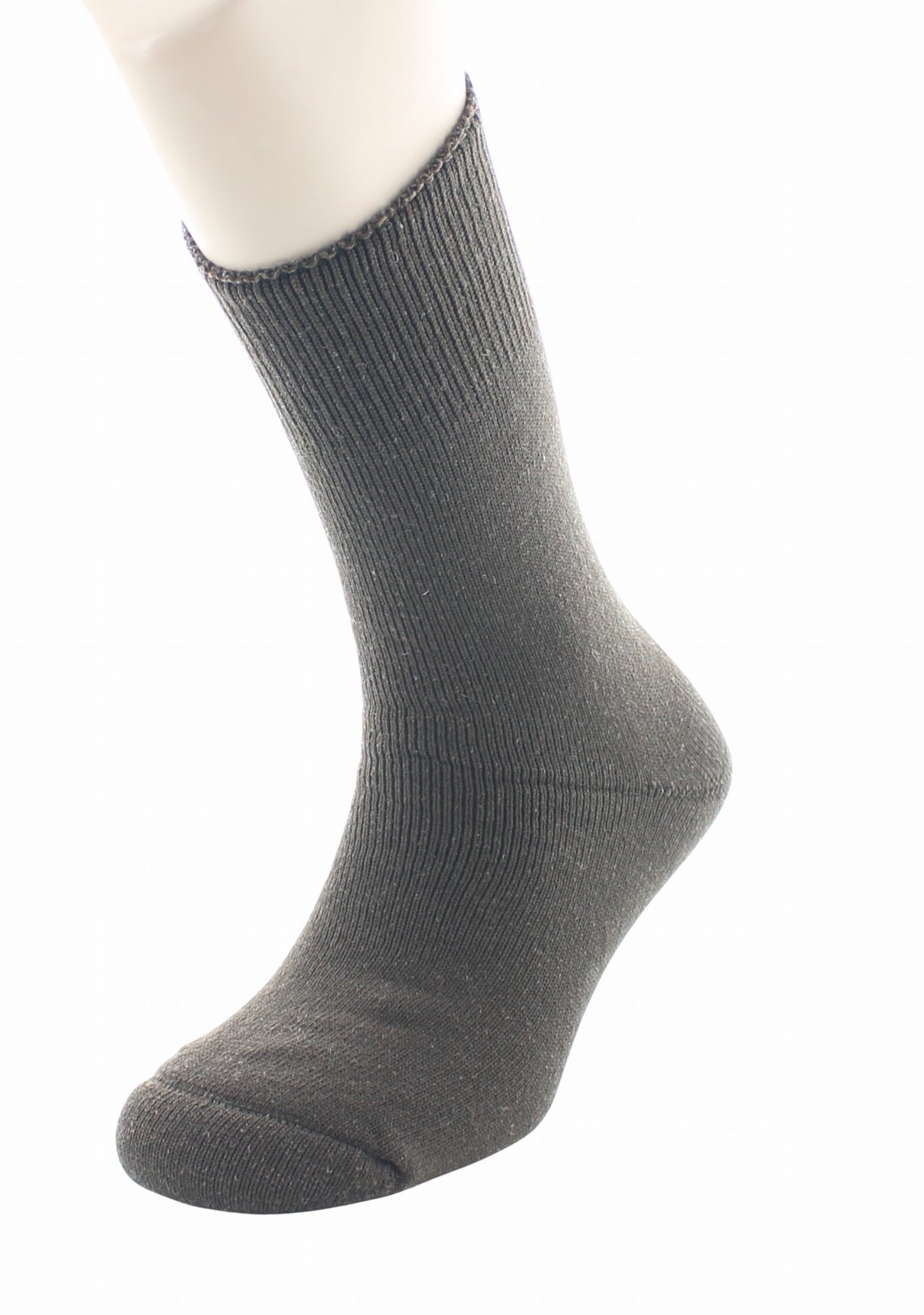 Chaussettes de travail homme Perrin laine/polyamide tout bouclette MARRON