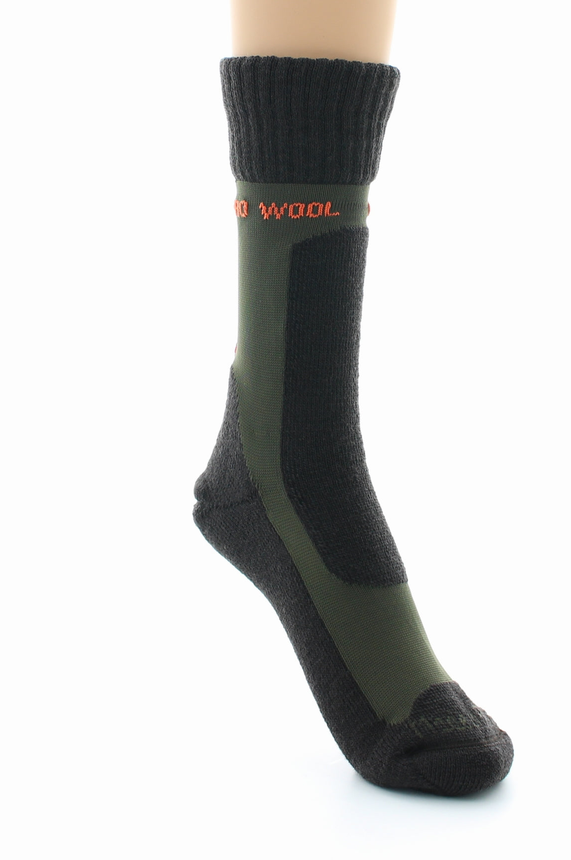 Chaussettes de travail mixtes pro en laine peignée MARRON