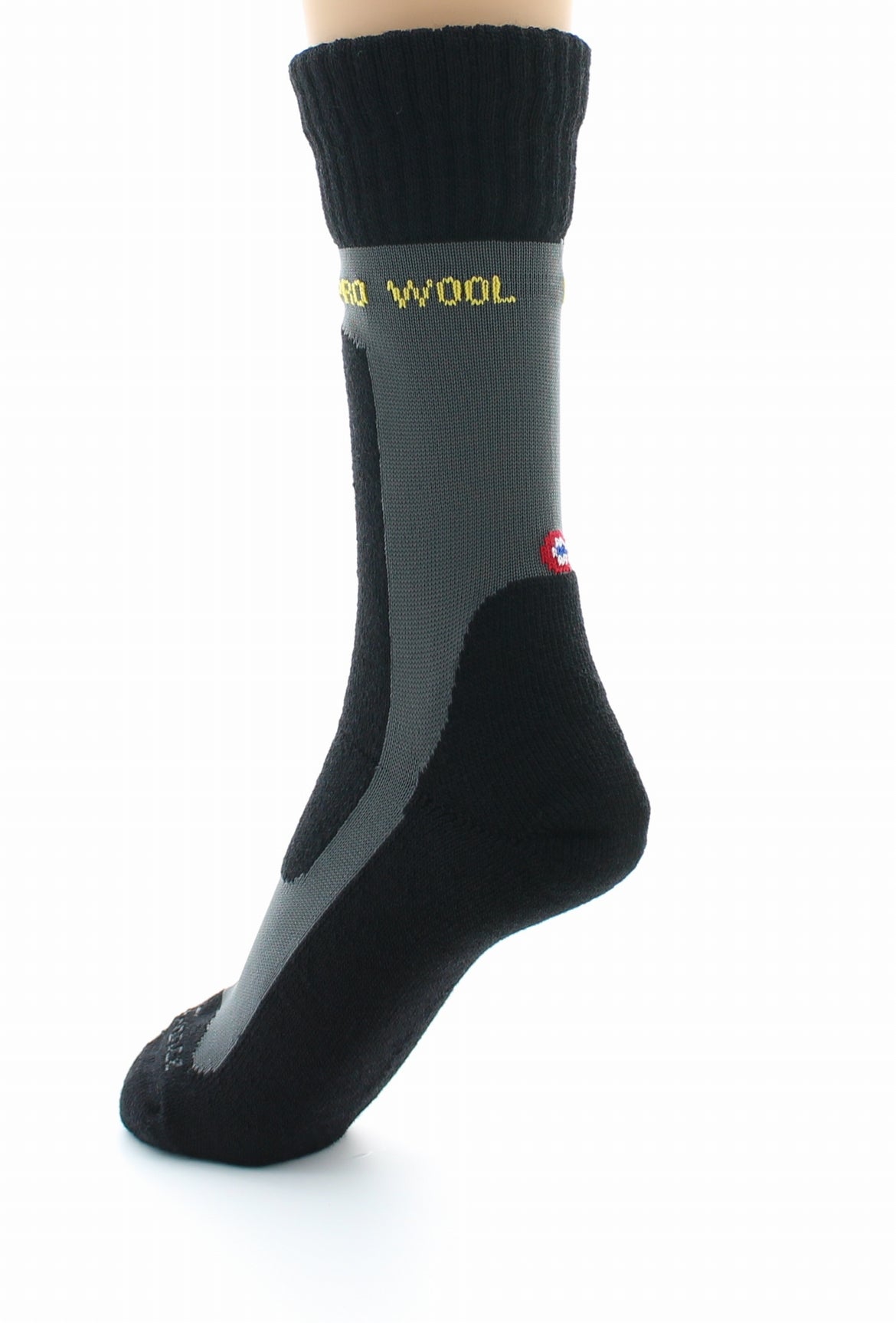 Chaussettes de travail mixtes pro en laine peignée NOIR