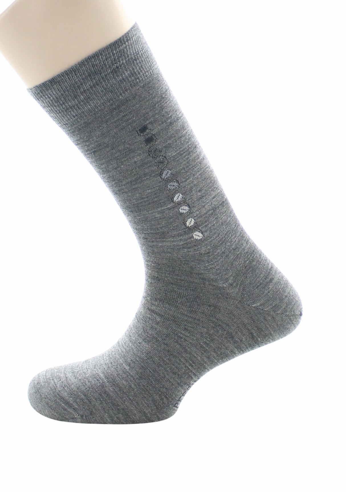 Chaussettes en laine pour homme motif baguette grains de café Gris GRIS MOYEN
