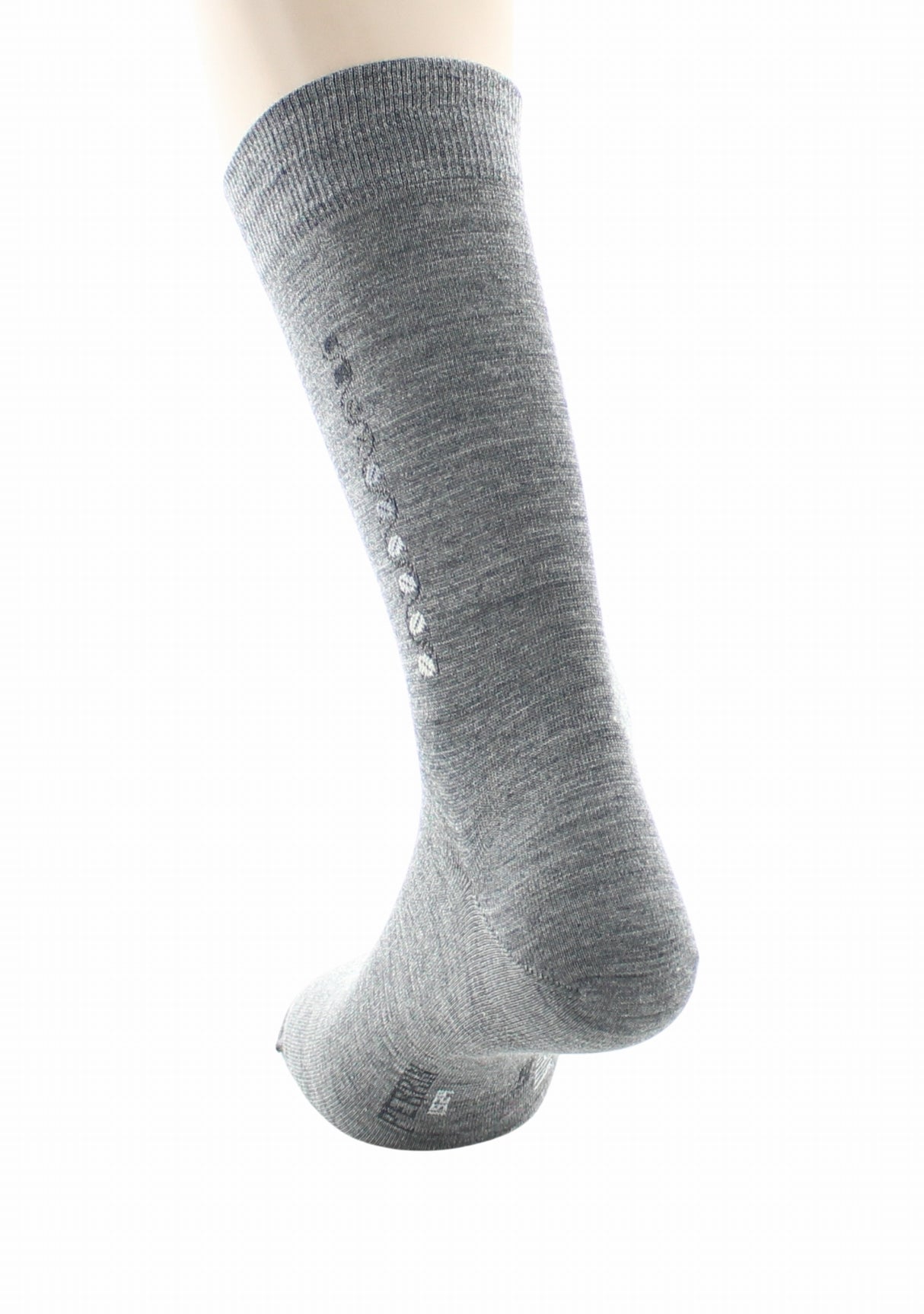 Chaussettes en laine pour homme motif baguette grains de café Gris GRIS MOYEN