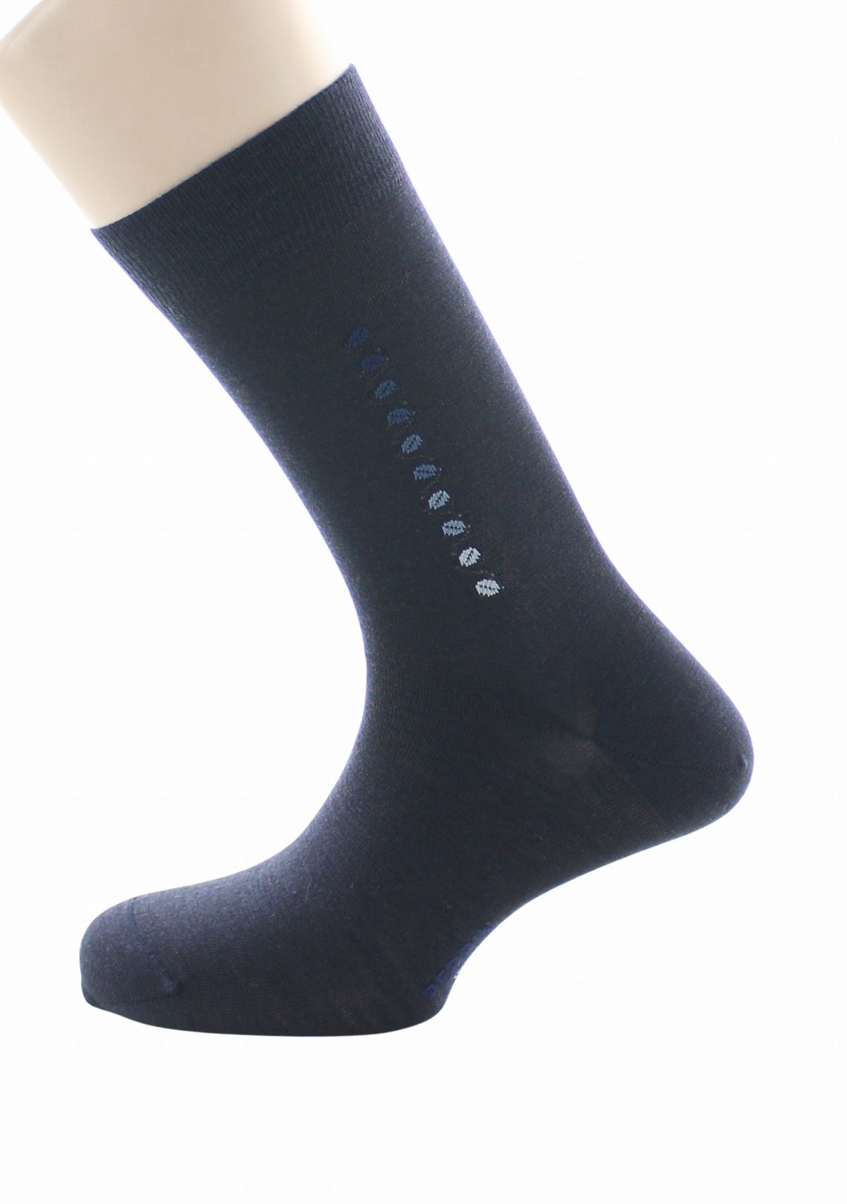 Chaussettes en laine pour homme motif baguette grains de café Marine MARINE