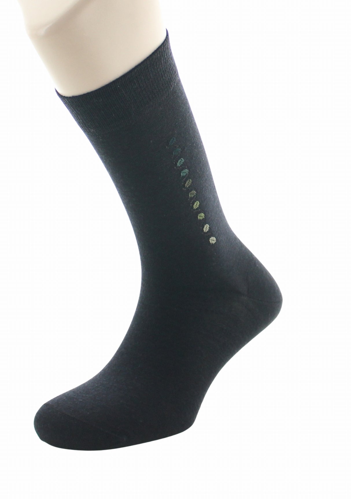 Chaussettes en laine pour homme motif baguette grains de café Noir NOIR