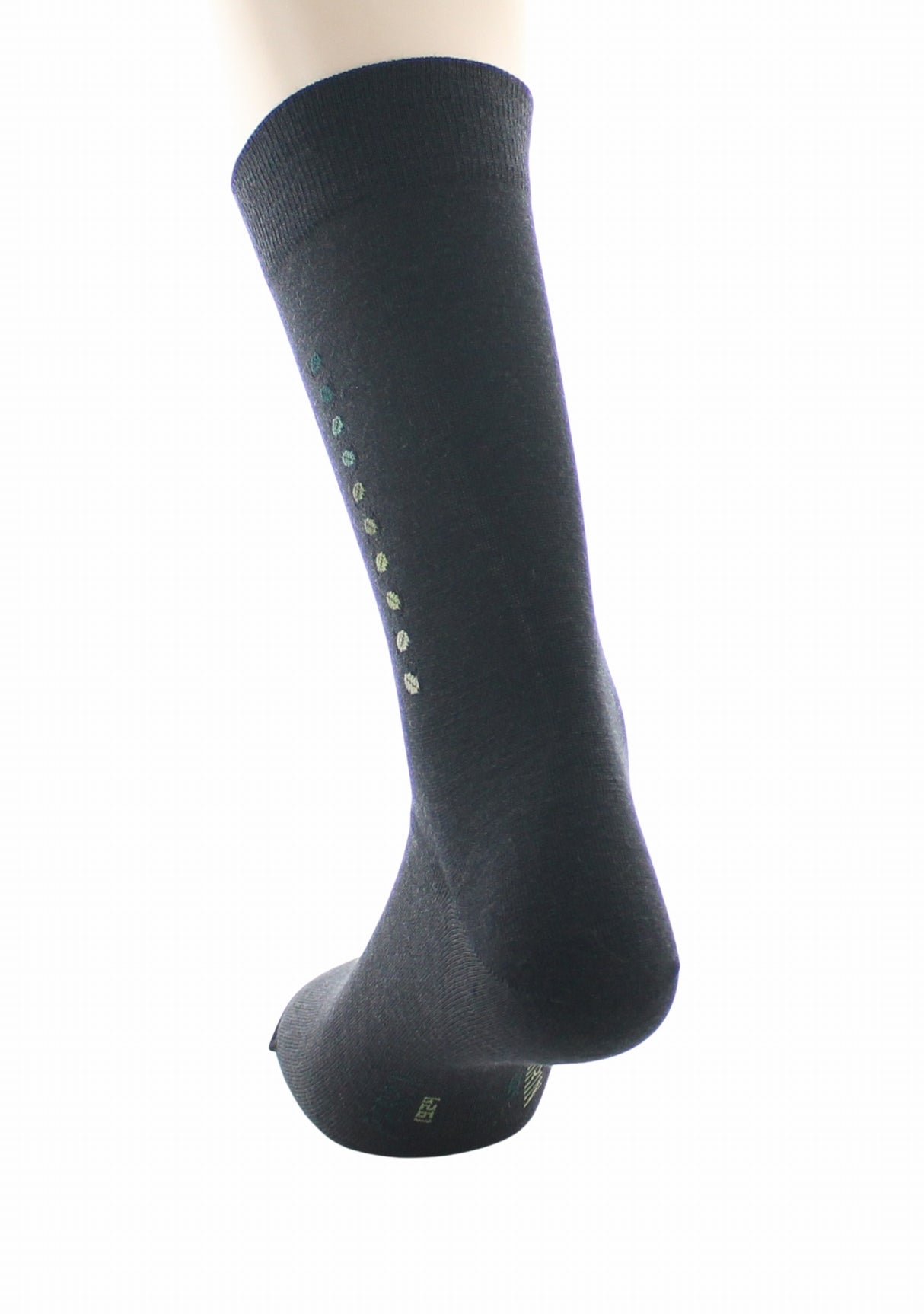 Chaussettes en laine pour homme motif baguette grains de café Noir NOIR