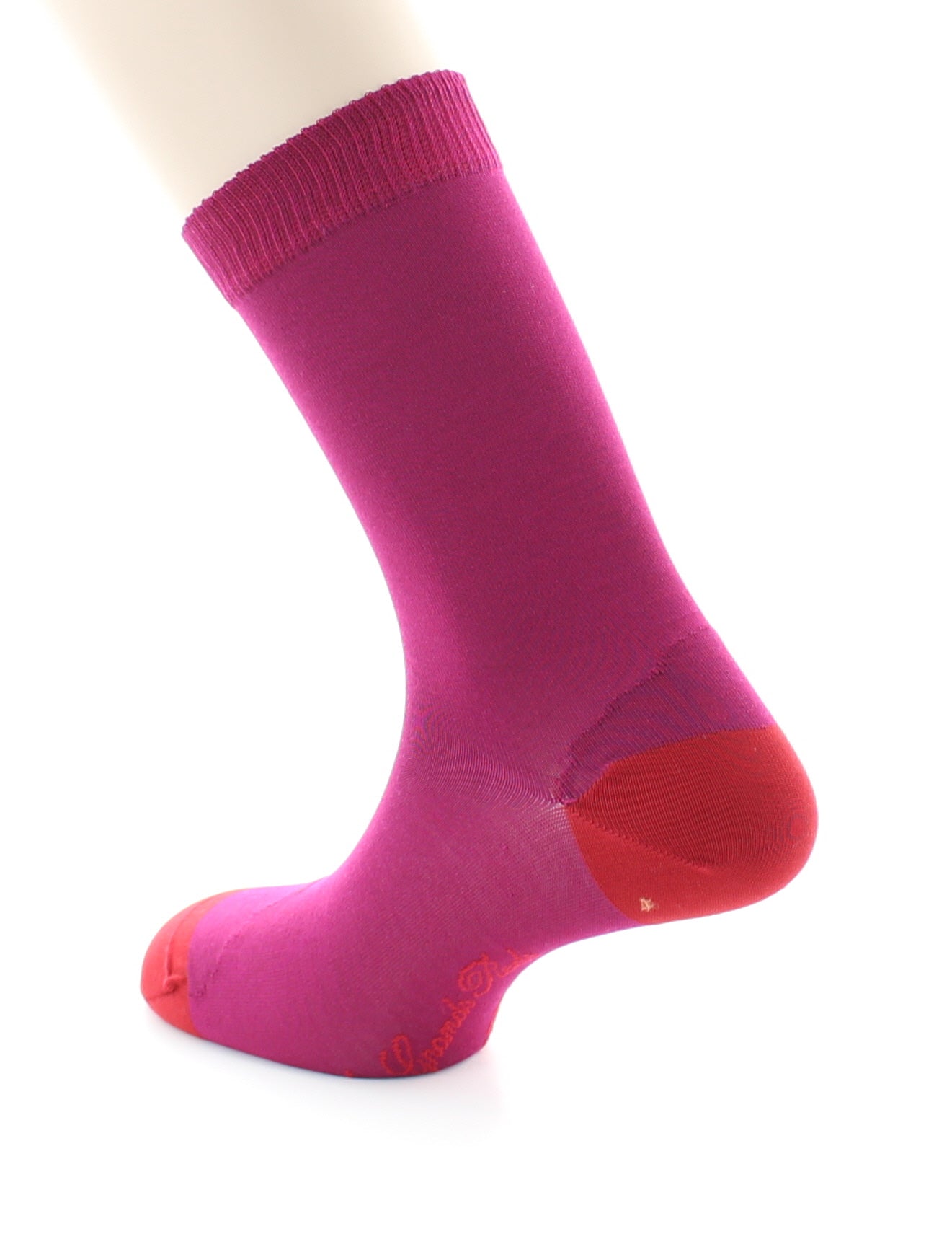 Chaussettes En Soie Fushia et Hermès FUSHIA