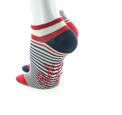 Chaussettes Enfant Rayures Asymétriques ROUGE