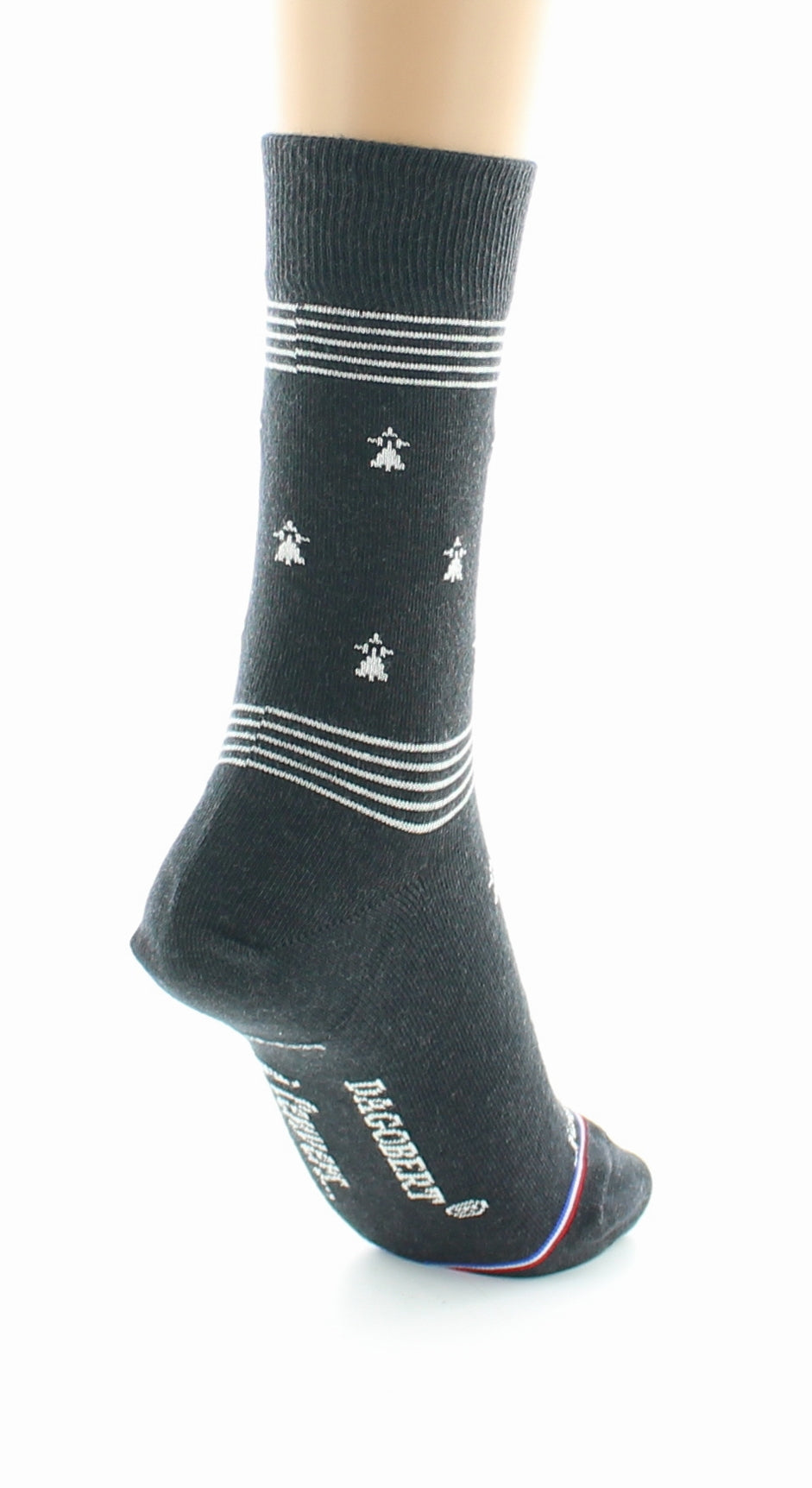 Chaussettes Fantaisie Jolie France Drapeau Breton ANTHRACITE