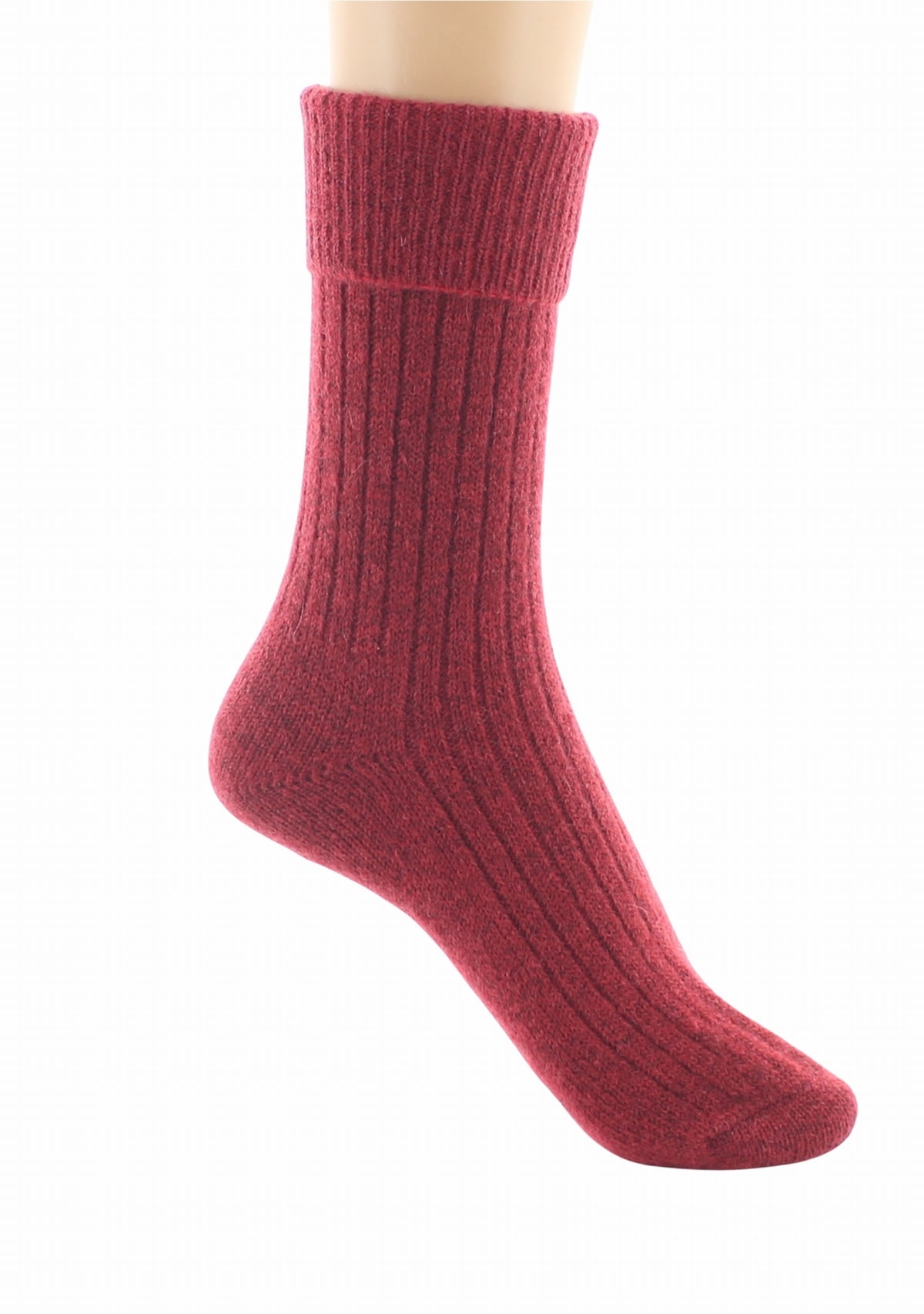 Chaussettes femme Baby Alpaga Berthe Rouge ROUGE