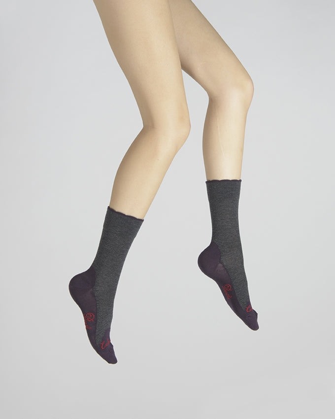 Chaussettes femme en Cachemire - Anthracite ANTHRACITE