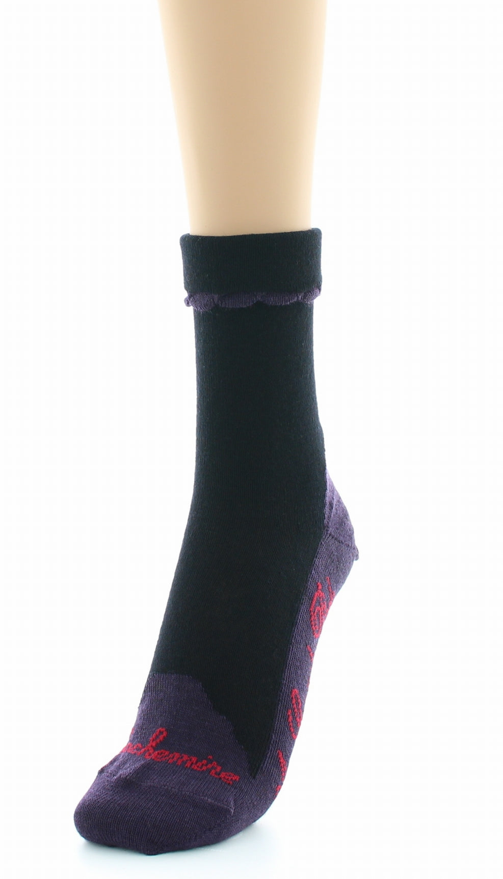 Chaussettes femme en Cachemire - Noir NOIR