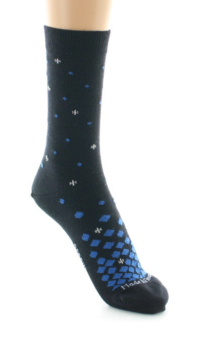 Chaussettes femme Jacquard de Noël en laine NOIR