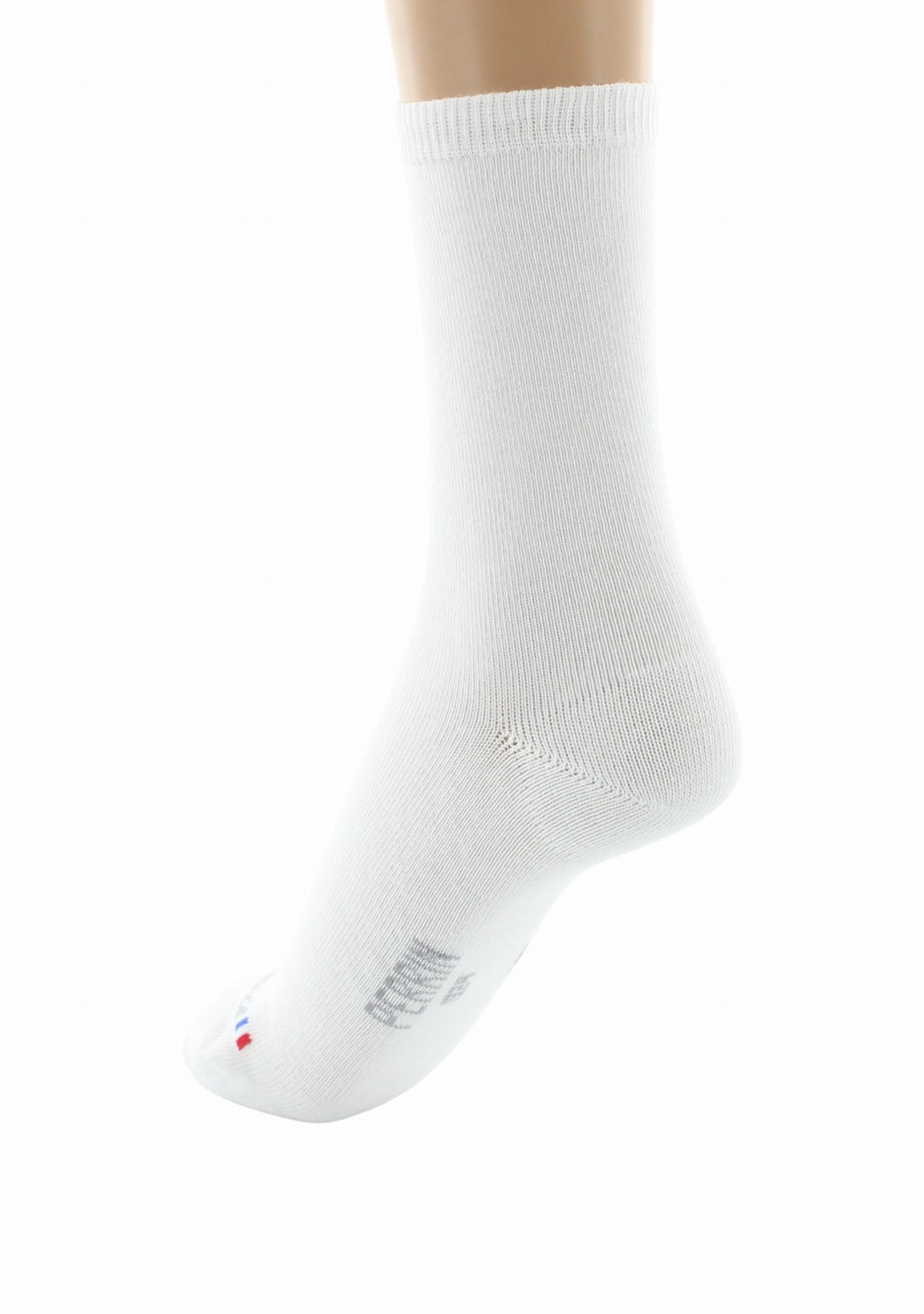 Chaussettes femme Perrin 1924 coton longues fibres Blanc BLANC