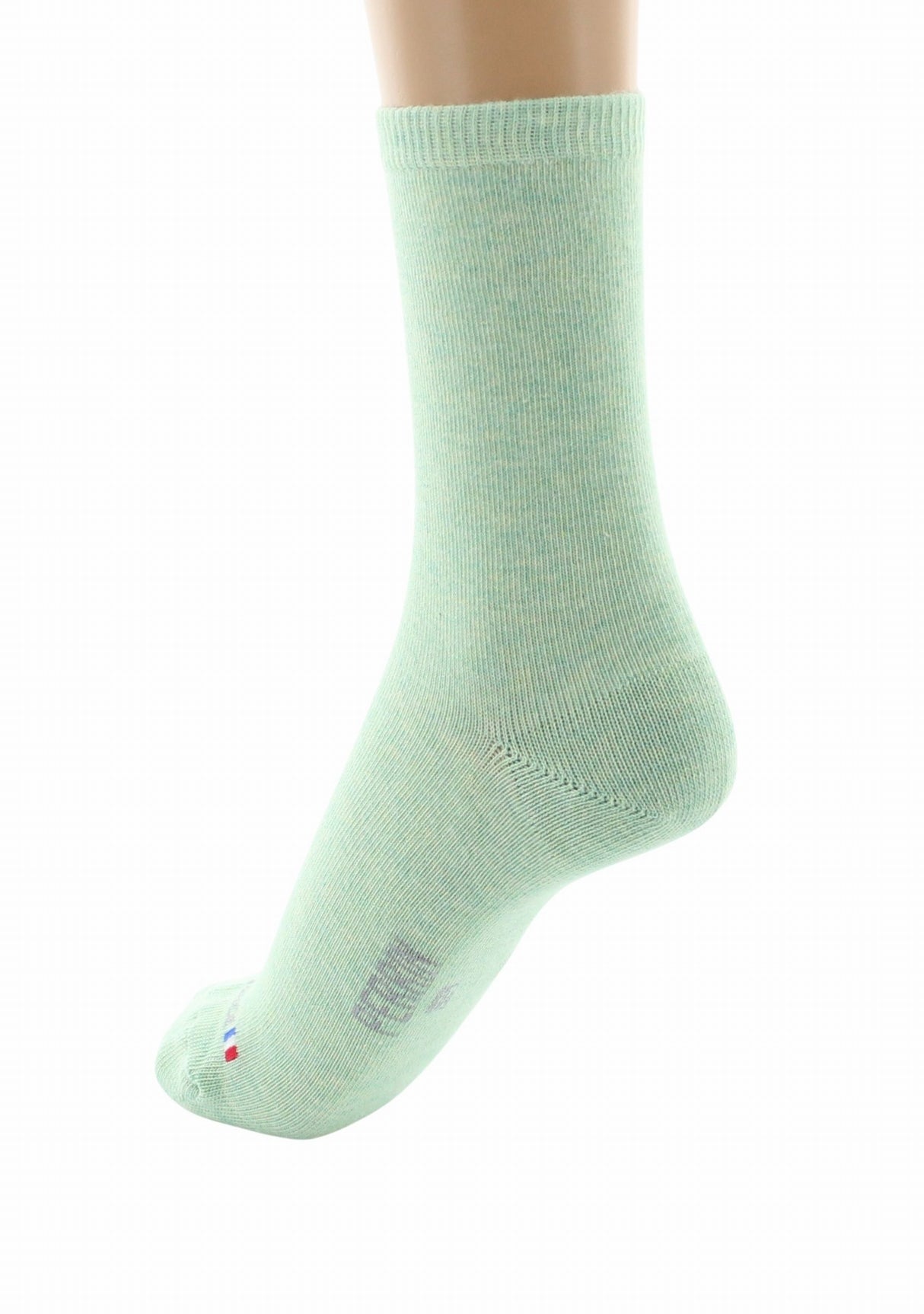 Chaussettes femme Perrin 1924 coton longues fibres Vert VERT