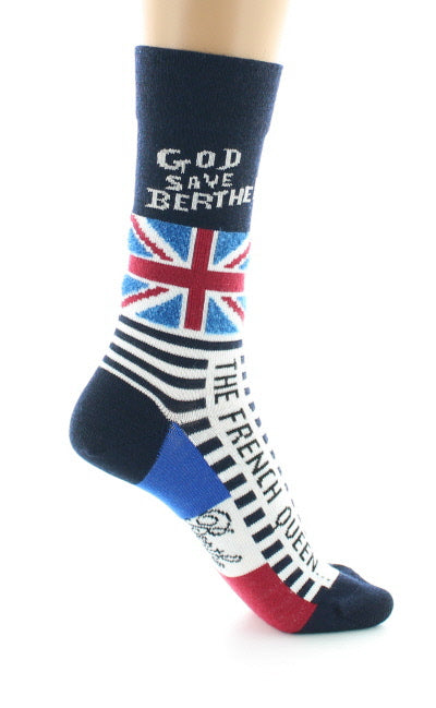 Chaussettes God Save Berthe BLEU MARINE