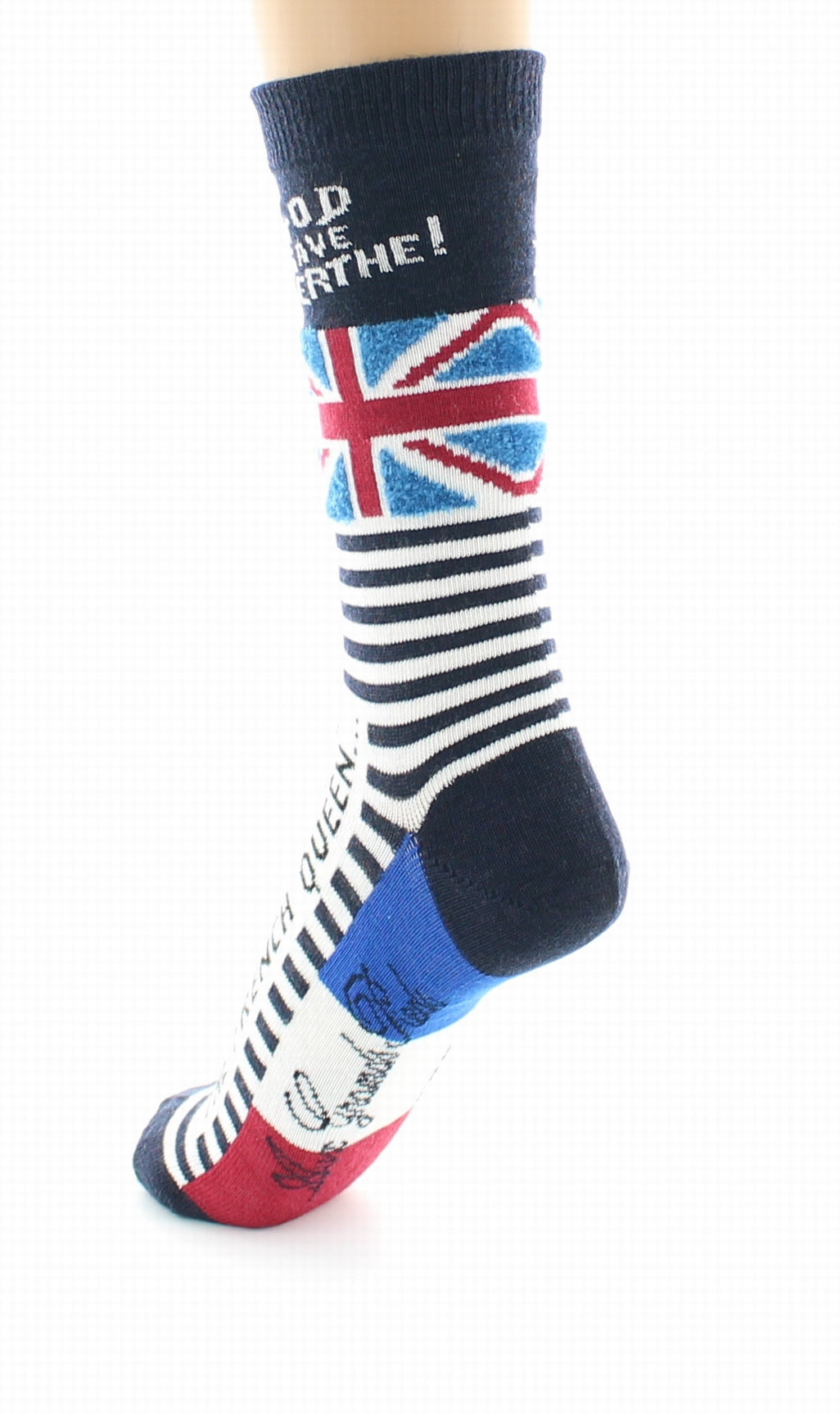 Chaussettes God Save Berthe Marine MARINE-IVOIRE