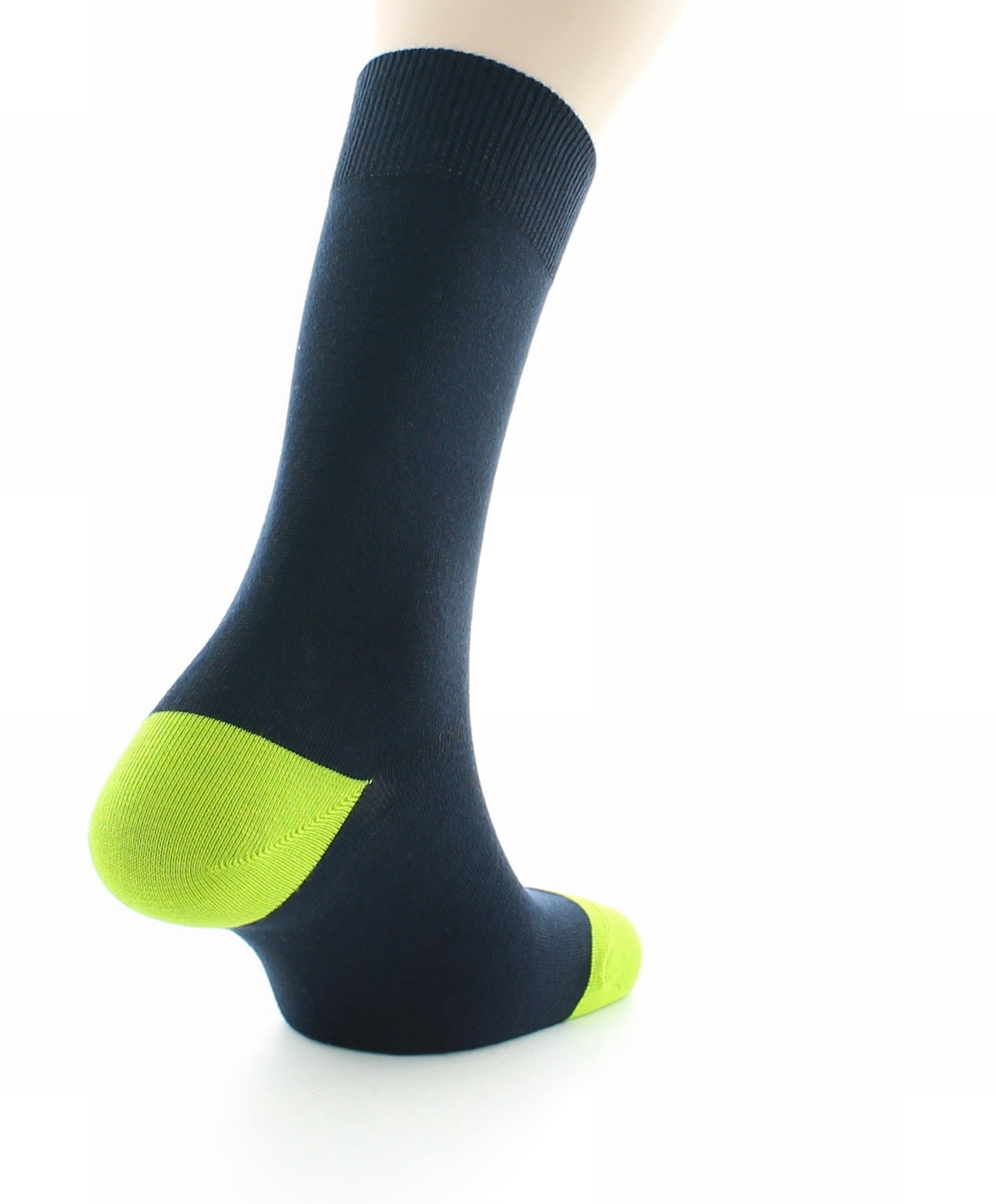 Chaussettes Gonzague marine / vert pomme MARINE-VERT POMME