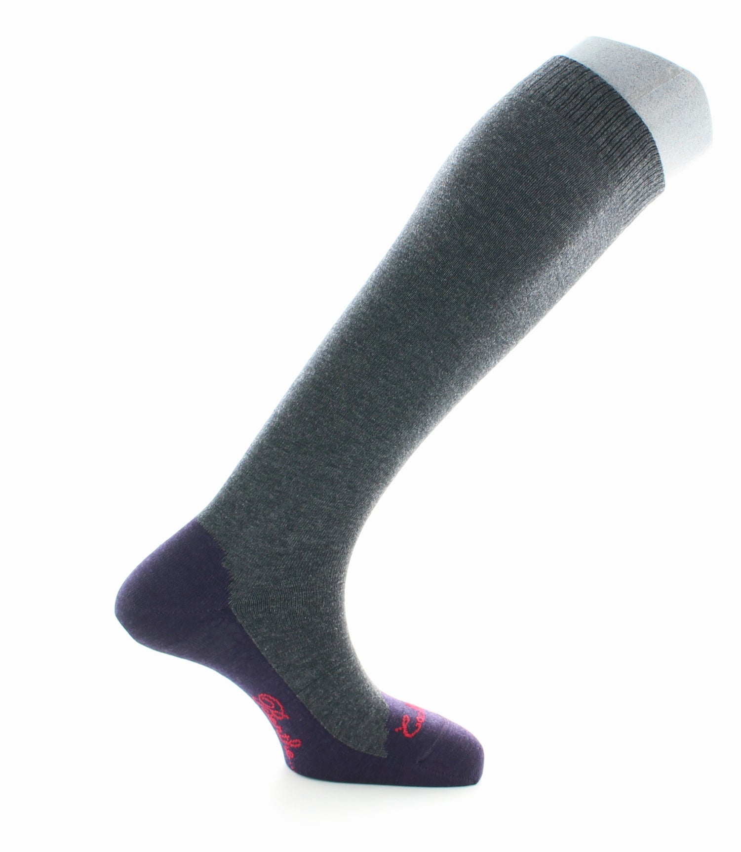 Chaussettes hautes cachemire anthracite ANTHRACITE