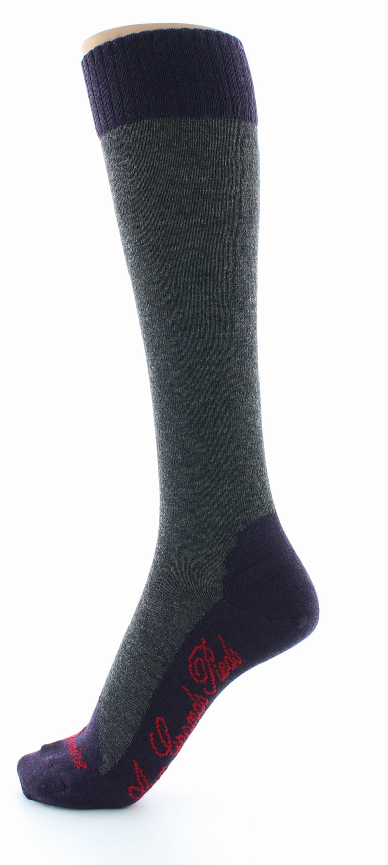 Chaussettes hautes cachemire anthracite ANTHRACITE