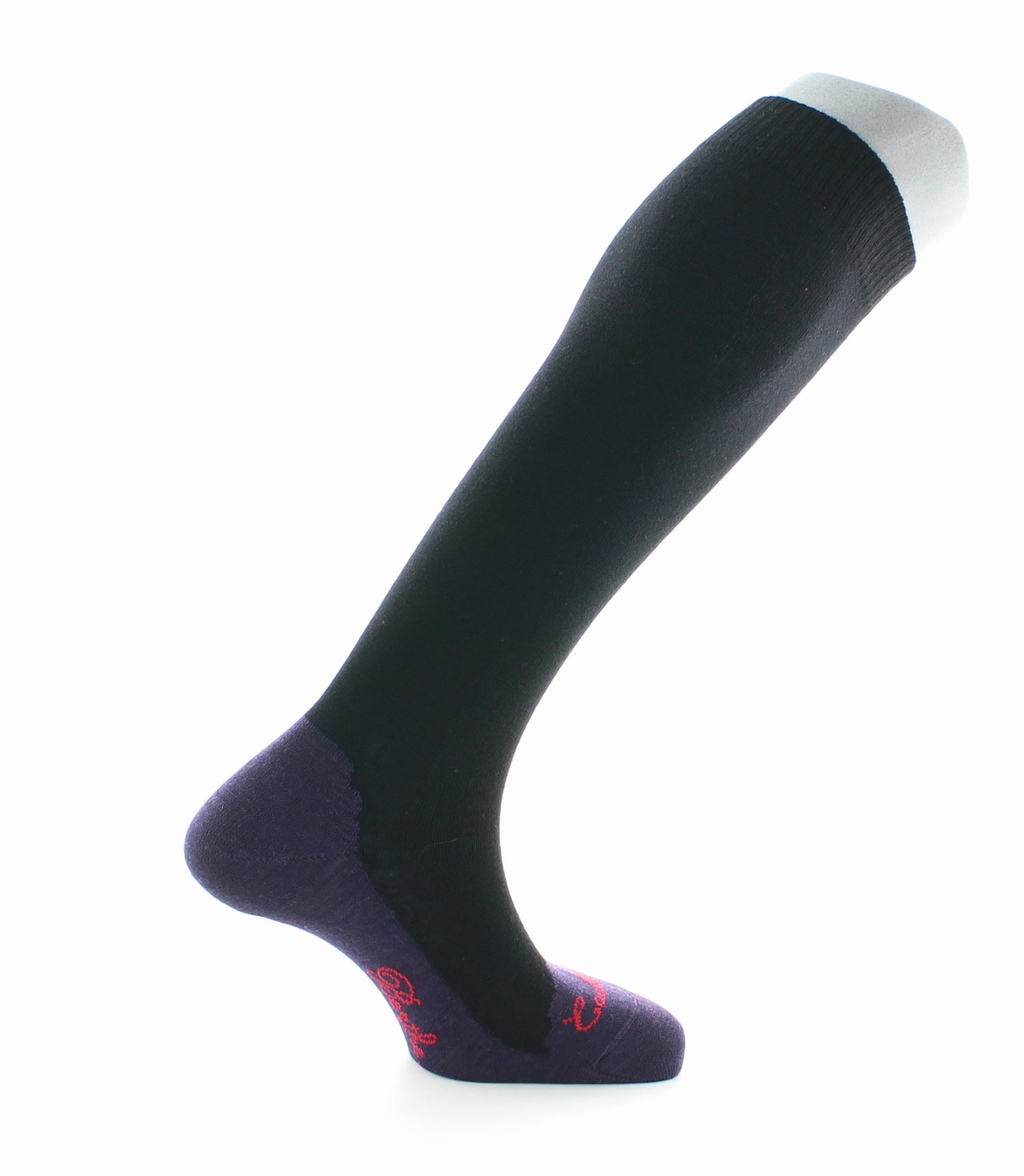 Chaussettes hautes cachemire noir NOIR