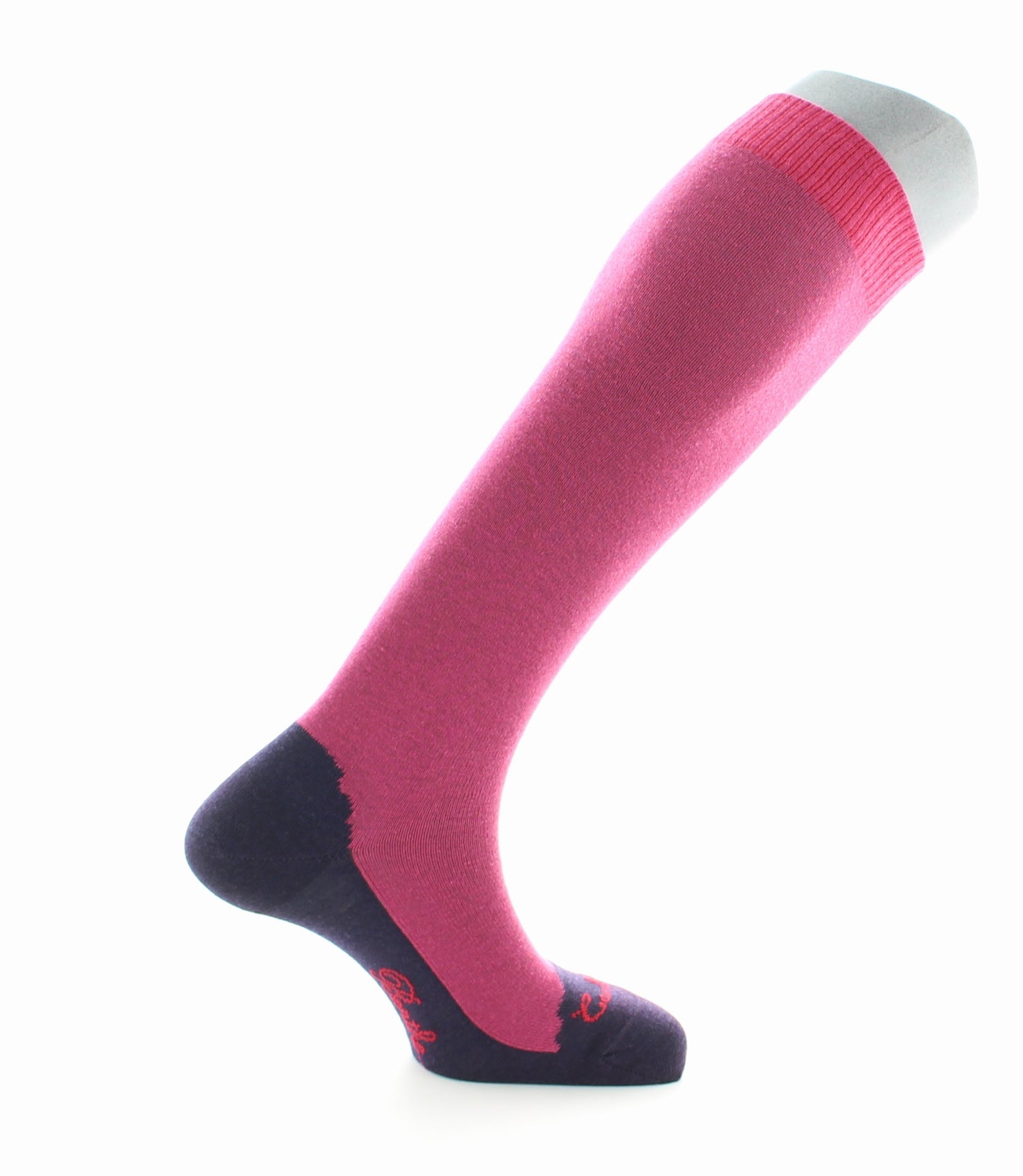 Chaussettes hautes cachemire rose ROSE