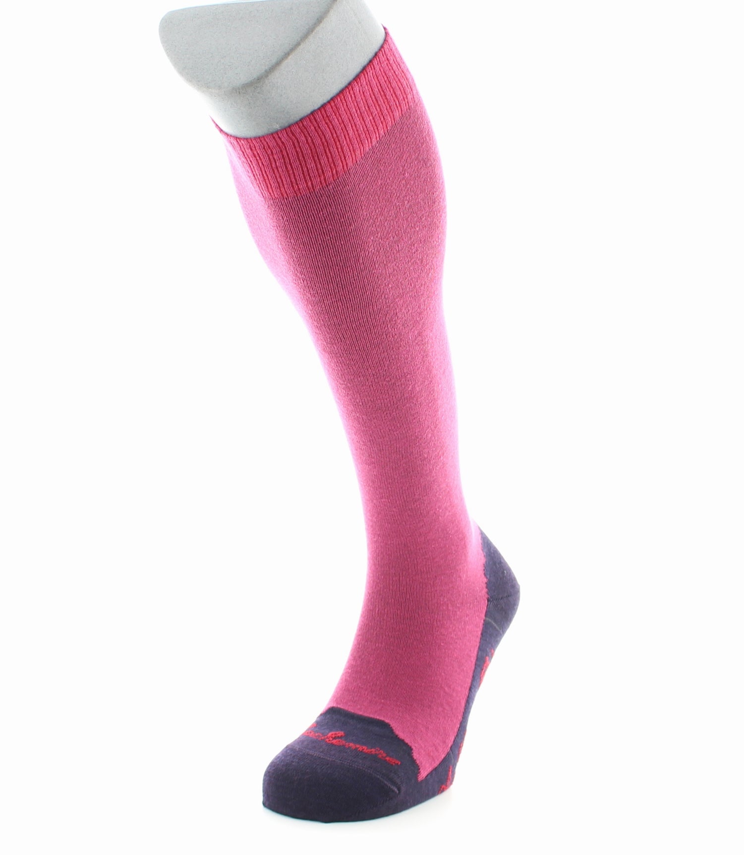 Chaussettes hautes cachemire rose ROSE