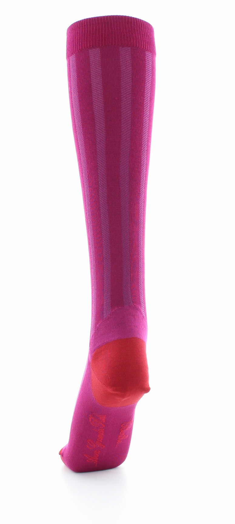 Chaussettes hautes en soie rose ROSE