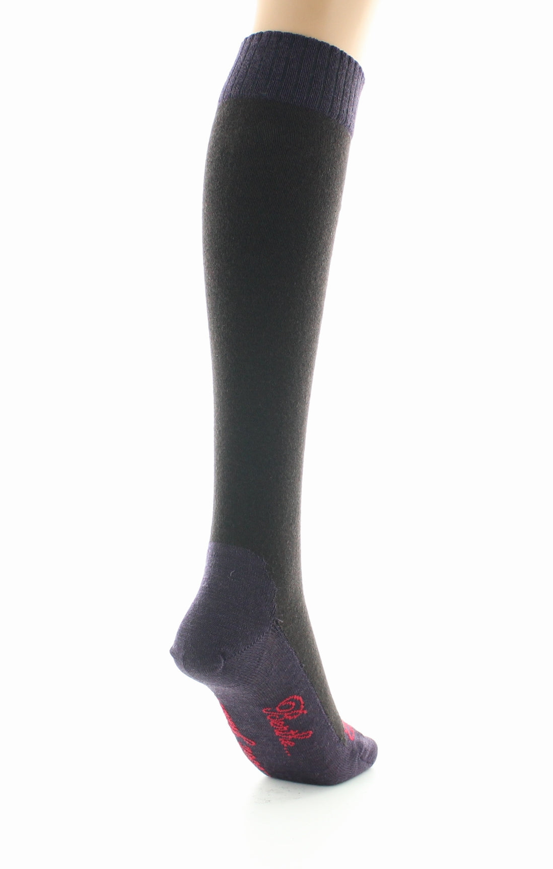 Chaussettes hautes femme cachemire marron MARRON