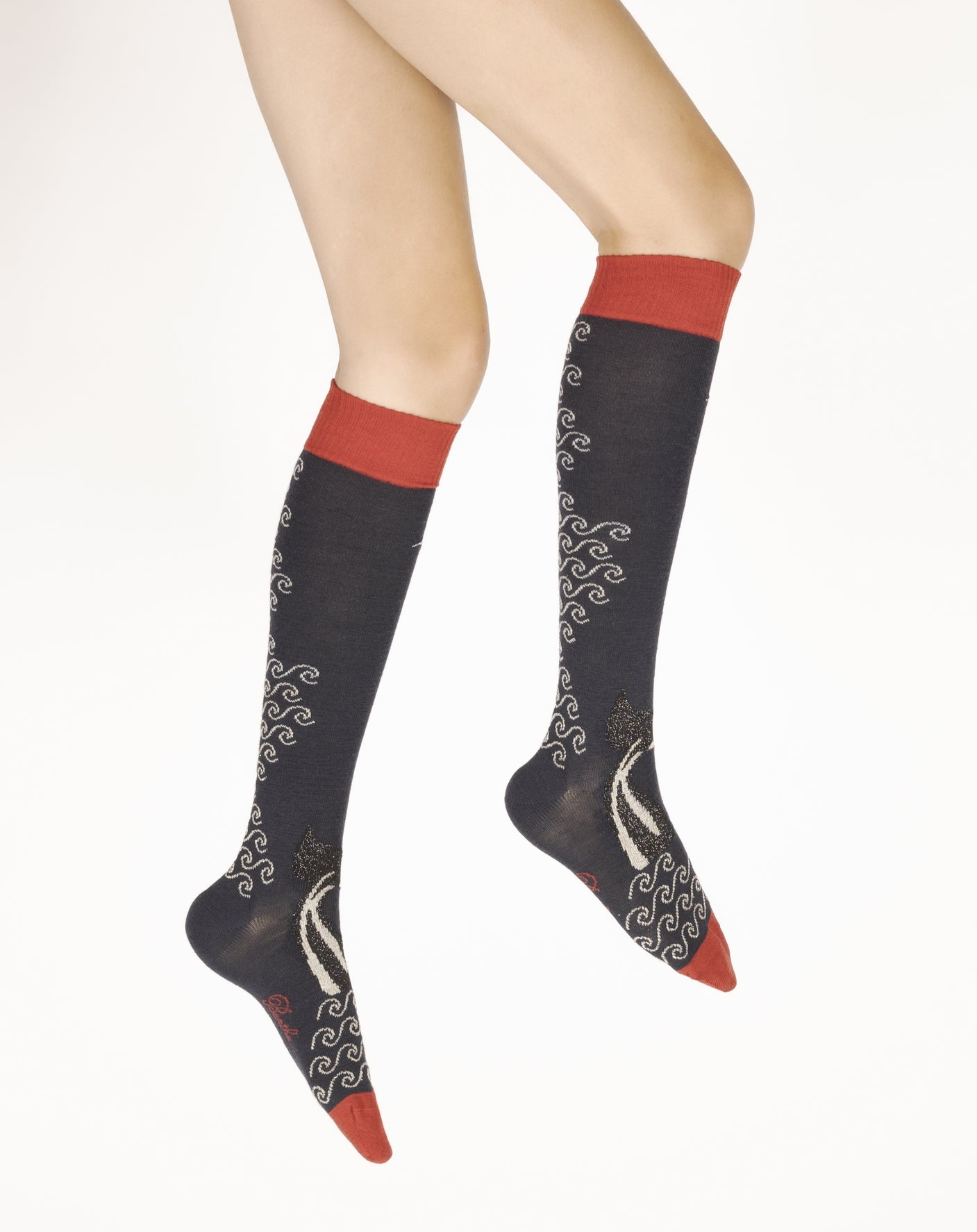Collants Hauts Style Paire De Chaussettes Montantes En Velours