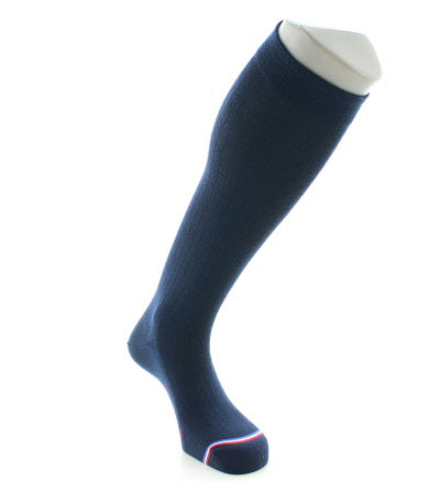 Chaussettes hautes Notre Dame bleu marine BLEU MARINE