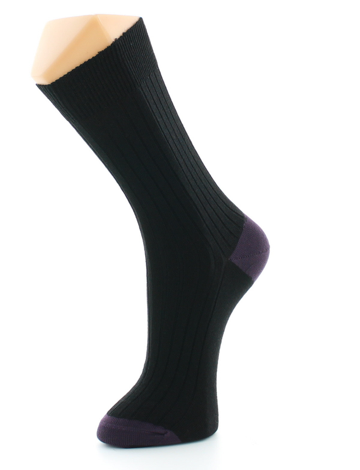 Chaussettes Henri Dorie noir-raisin NOIR-RAISIN